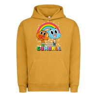 Pigment Peanut Butter cn the amazing world of gumball & darwin rainbow portrait pullover hoo Urban Hoodie - linhVisuals