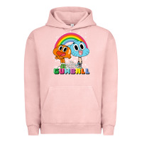 Pigment Salmon cn the amazing world of gumball & darwin rainbow portrait pullover hoo Urban Hoodie - linhVisuals