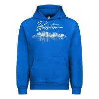 Cobalt boston skyline t shirt for women, men, girls & boys Urban Hoodie - linhVisuals