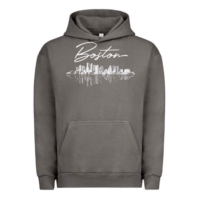 Boston Skyline T Shirt For Women, Men, Girls & Boys Urban Hoodie by linhVisuals | Teevron