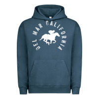 Pigment Midnight Navy del mar california horse racing t shirt Urban Hoodie - linhVisuals
