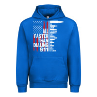Cobalt all faster than dialing 911 american flag gun lover for men t shirt Urban Hoodie - linhVisuals