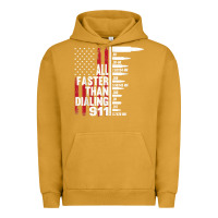 Pigment Peanut Butter all faster than dialing 911 american flag gun lover for men t shirt Urban Hoodie - linhVisuals