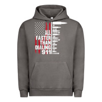 Pigment Tornado all faster than dialing 911 american flag gun lover for men t shirt Urban Hoodie - linhVisuals