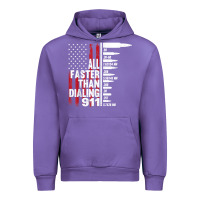 Tulip all faster than dialing 911 american flag gun lover for men t shirt Urban Hoodie - linhVisuals