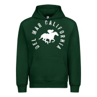 Forest Green del mar california horse racing t shirt Urban Hoodie - linhVisuals