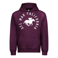 Mauve Wine del mar california horse racing t shirt Urban Hoodie - linhVisuals