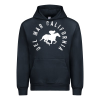 Navy del mar california horse racing t shirt Urban Hoodie - linhVisuals