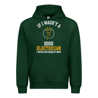 Forest Green electrician gifts for men & funny electrical design t shirt Urban Hoodie - linhVisuals