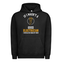 Pigment Black electrician gifts for men & funny electrical design t shirt Urban Hoodie - linhVisuals