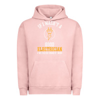 Pigment Salmon electrician gifts for men & funny electrical design t shirt Urban Hoodie - linhVisuals