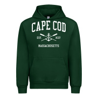 Forest Green cape cod ma vintage crossed oars & boat anchor sports sweatshirt Urban Hoodie - linhVisuals