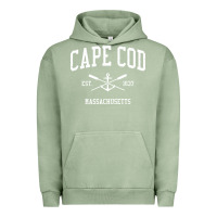 Pigment Oil Green cape cod ma vintage crossed oars & boat anchor sports sweatshirt Urban Hoodie - linhVisuals