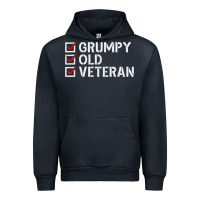 Navy grumpy old veteran patriotic american military veteran t shirt Urban Hoodie - linhVisuals