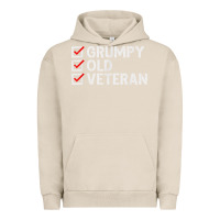 Pigment French Oak grumpy old veteran patriotic american military veteran t shirt Urban Hoodie - linhVisuals