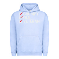 Pigment Grape Ice grumpy old veteran patriotic american military veteran t shirt Urban Hoodie - linhVisuals