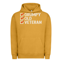 Pigment Peanut Butter grumpy old veteran patriotic american military veteran t shirt Urban Hoodie - linhVisuals