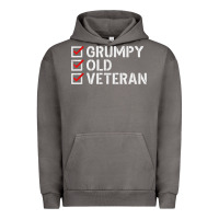 Pigment Tornado grumpy old veteran patriotic american military veteran t shirt Urban Hoodie - linhVisuals