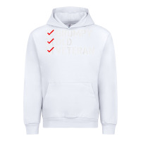 White grumpy old veteran patriotic american military veteran t shirt Urban Hoodie - linhVisuals