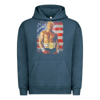 Pigment Midnight Navy funny boxer trump trump rocky meme t shirt Urban Hoodie - linhVisuals