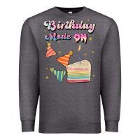 Charcoal Heather birthday mode on Premium Sweatshirt - JahusDesignShop