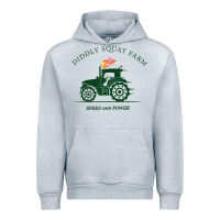 Heather Grey diddly squat farm green, tractor tee for farmer t shirt Urban Hoodie - linhVisuals