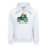 White diddly squat farm green, tractor tee for farmer t shirt Urban Hoodie - linhVisuals