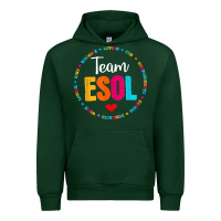 Forest Green back to school teachers crew students   team esol teacher t shirt Urban Hoodie - linhVisuals