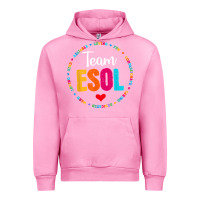 Fuchsia Pink back to school teachers crew students   team esol teacher t shirt Urban Hoodie - linhVisuals