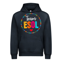 Navy back to school teachers crew students   team esol teacher t shirt Urban Hoodie - linhVisuals