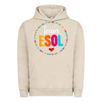 Pigment French Oak back to school teachers crew students   team esol teacher t shirt Urban Hoodie - linhVisuals