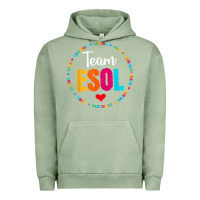 Pigment Oil Green back to school teachers crew students   team esol teacher t shirt Urban Hoodie - linhVisuals