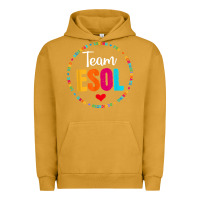 Pigment Peanut Butter back to school teachers crew students   team esol teacher t shirt Urban Hoodie - linhVisuals