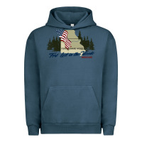 Pigment Midnight Navy fort leonard wood fort lost in the woods missouri pullover hoodie Urban Hoodie - linhVisuals