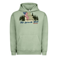 Pigment Oil Green fort leonard wood fort lost in the woods missouri pullover hoodie Urban Hoodie - linhVisuals