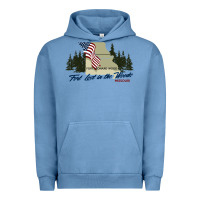 Pigment Pebble Blue fort leonard wood fort lost in the woods missouri pullover hoodie Urban Hoodie - linhVisuals