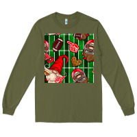 Army Green american football gnomes Long Sleeve Tee - BundleAndBundleShop