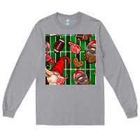 Heather Grey american football gnomes Long Sleeve Tee - BundleAndBundleShop