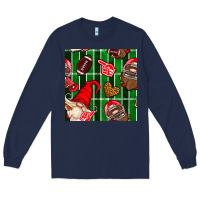 Navy american football gnomes Long Sleeve Tee - BundleAndBundleShop