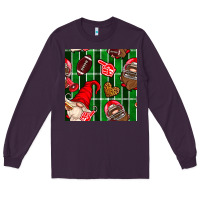 Plum american football gnomes Long Sleeve Tee - BundleAndBundleShop