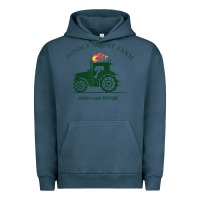 Pigment Midnight Navy diddly squat farm green, tractor tee for farmer t shirt Urban Hoodie - linhVisuals