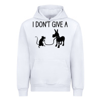 White i don't give a rats ass, funny, jokes, sarcastic sayings t shirt Urban Hoodie - linhVisuals