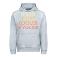 Heather Grey it'd be a lot cooler if you did premium t shirt Urban Hoodie - linhVisuals
