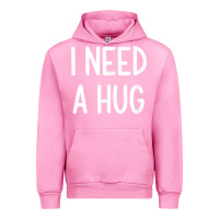 Fuchsia Pink i need a hug, funny, joke, sarcastic, family t shirt Urban Hoodie - linhVisuals