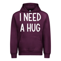 Mauve Wine i need a hug, funny, joke, sarcastic, family t shirt Urban Hoodie - linhVisuals