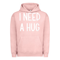 Pigment Salmon i need a hug, funny, joke, sarcastic, family t shirt Urban Hoodie - linhVisuals