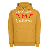 Pigment Peanut Butter i don't know i just work here     t shirt Urban Hoodie - linhVisuals