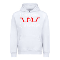 White i don't know i just work here     t shirt Urban Hoodie - linhVisuals