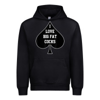 Black i love big fat cocks queen of spades t shirt Urban Hoodie - linhVisuals