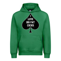 Emerald i love big fat cocks queen of spades t shirt Urban Hoodie - linhVisuals